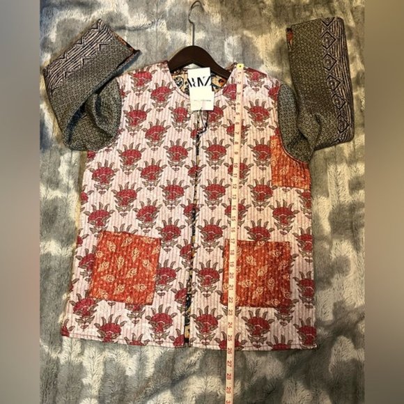 Zara Reversible Quilted Patterned Jacket Size XS - Picture 6 of 12